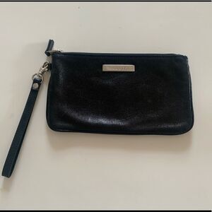 Tiffany & Co Black Leather Pouch/Clutch